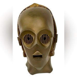 Vintage 1977 C3PO Halloween Mask ~ Star Wars ~ 20th Century Fox Film Corp 1977